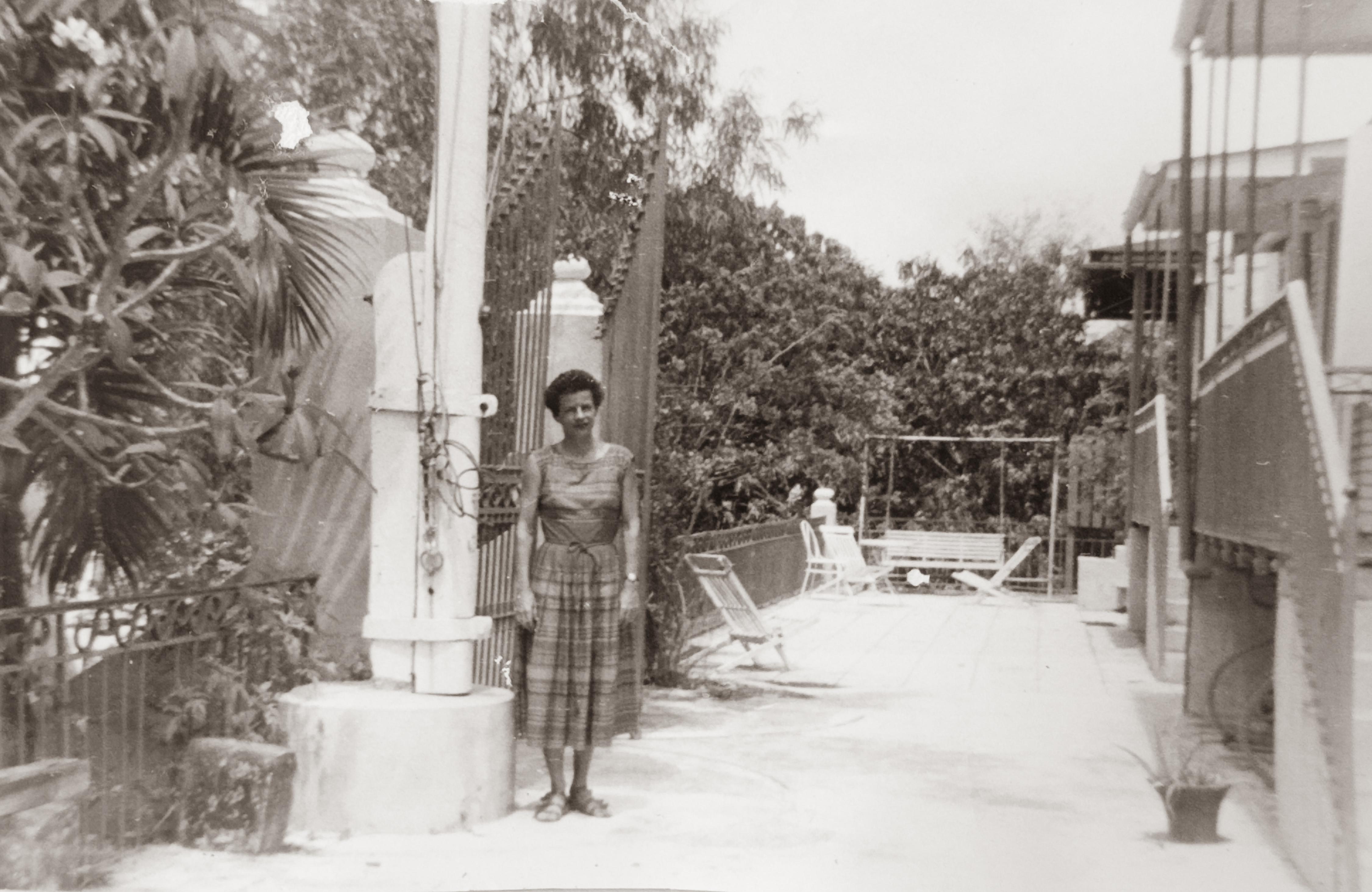 Deborah Finch at Villa Santana, the original Antilles School campus