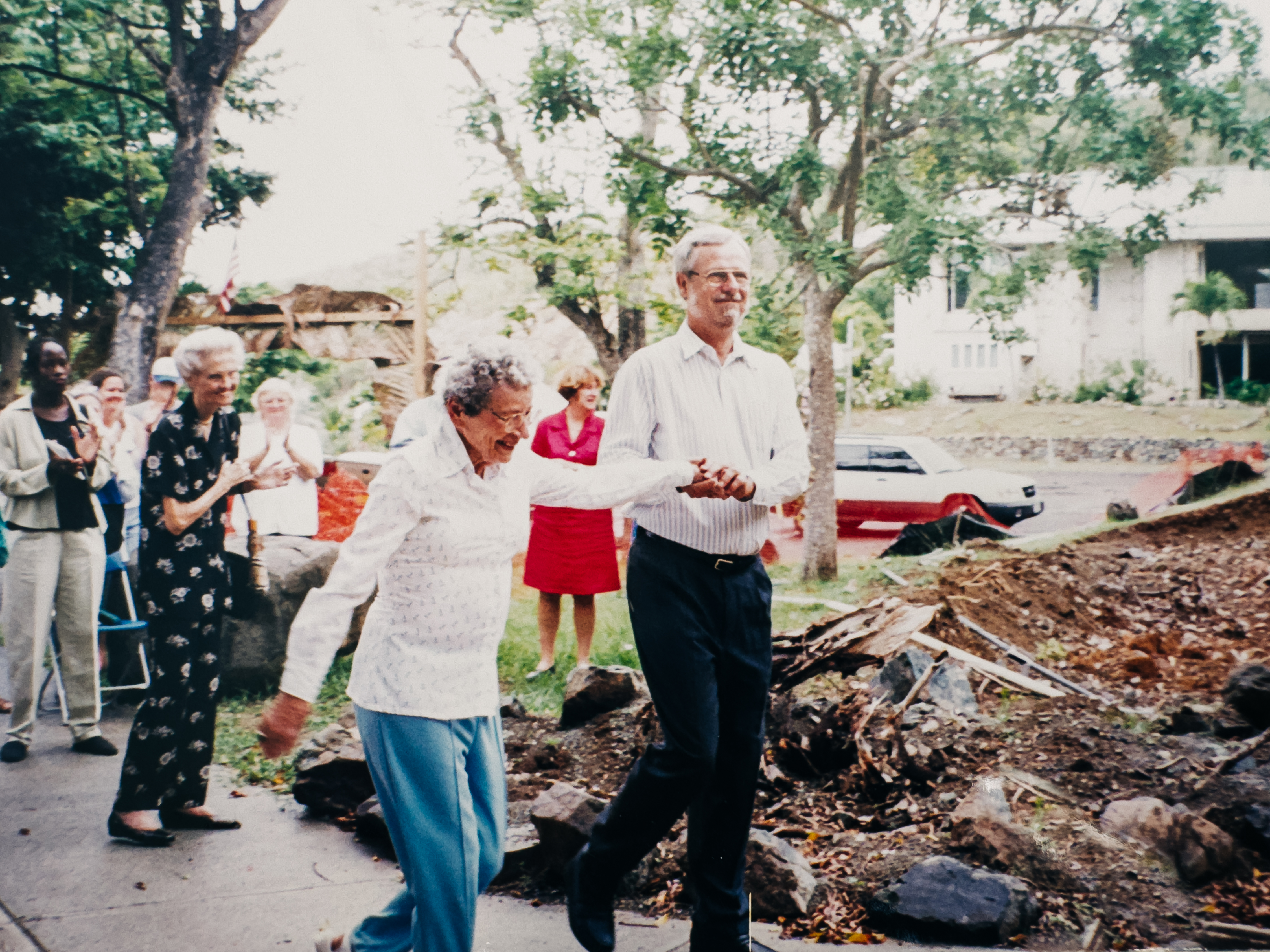 Guests at the 2001 Antilles campus library dedication